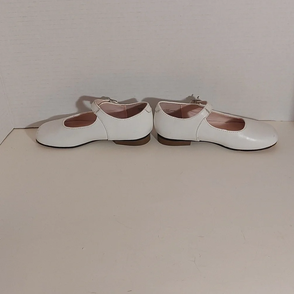 Nina Bonnette Girls White Mary Jane Shoes Size 9.5W - Picture 4 of 5